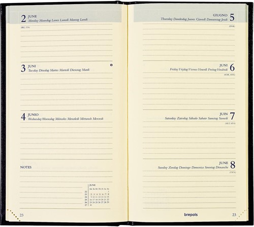 Brepols agenda Interplan Lima 6-talig, blauw, 2026-2