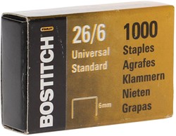 Bostitch nietjes 6 mm, verzinkt