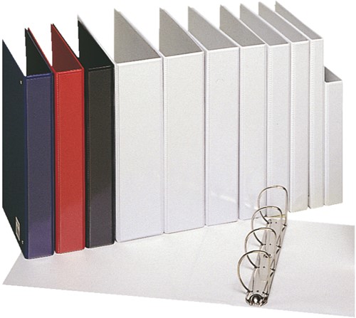 Presentatieringband Esselte Essentials panorama A4 4-rings D-mechaniek 30mm wit-2