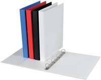 Ringband Quantore A4 4-rings D-mech 20mm PP wit-2