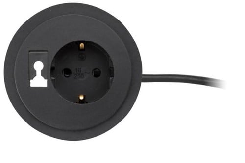 Spot Inbouwmodule 1x Stroom 1x kabel houder