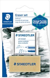 Staedtler gum, kneedgum en speciale gum, blister van 2 stuks