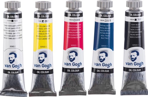 Van Gogh olieverf, primaire mengset van 5 x 20 ml-2