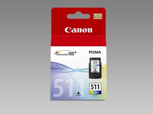 Canon inktcartridge CL-511, 245 pagina's, OEM 2972B001, 3 kleuren