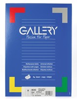 Gallery witte etiketten ft 99,1 x 67,7 mm (b x h), ronde hoeken, doos van 800 etiketten