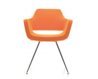 Vergaderstoel Nano met 4-poots conisch frame