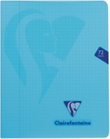 Clairefontaine schrift mimesys voor ft A5, 72 bladzijden, kaft in PP, geruit 5 mm, geassorteerde kleuren-2