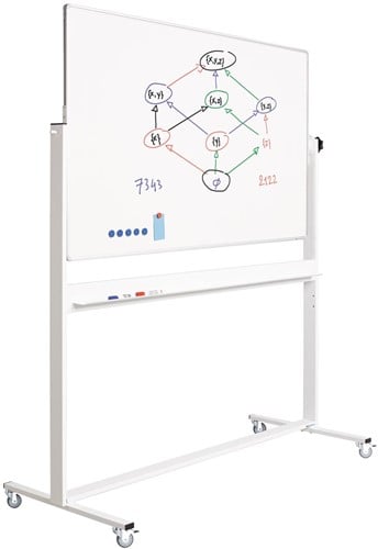 Smit Visual magnetisch whiteboard, gelakt staal en aluminium, 90 x 120 cm