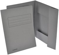 Class'ex dossiermap, 3 kleppen, grijs