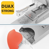 Nietmachine Rapid Supreme duax heavy duty 170 vel zilver/oranje-6