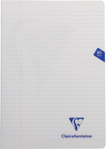 Clairefontaine schrift mimesys voor ft A4, 80 bladzijden, kaft in PP, gelijnd, geassorteerde kleuren-2
