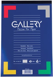 Gallery schrijfblok, ft A4, gelijnd, blok van 100 vel