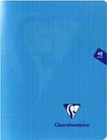 Clairefontaine schrift Mimesys, ft 17 x 22 cm, 48 bladzijden, kaft in PP, seyès, geassorteerde kleuren-2