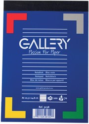 Gallery notitieblok, ft A6, gelijnd, blok van 100 vel