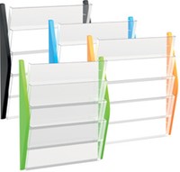 FOLDERHOUDER HELIT WAND 4 X A3 LIGGEND ZILVER 1 Stuk-2