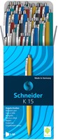 Schneider balpen K15, medium, geassorteerde kleuren-2