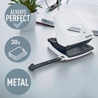 Perforator Leitz WOW 5008 NeXXt metaal 30 vel wit-3