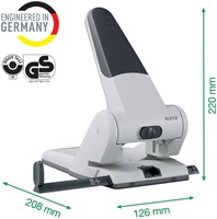 Perforator Leitz 5180 heavy duty 65 vel zilver 1 Stuk-3
