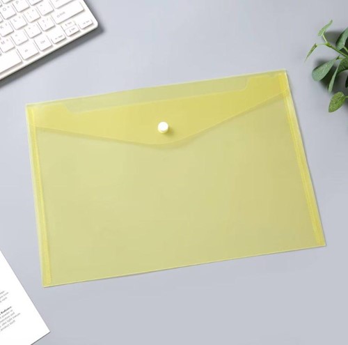 Documentenmap, A5, ft 240 x 161 mm, geel-3