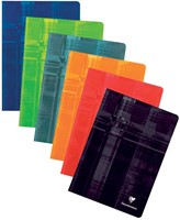 Clairefontaine schrift ft A4, 120 bladzijden, geruit 5mm, geniet, geassorteerde kleuren