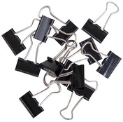 Papierklem MAUL 213 foldback 13mm zwart 12 stuks-2