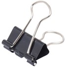 Papierklem MAUL 213 foldback 19mm zwart 12 stuks-4