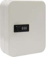 Sleutelkast met combinatieslot, voor 30 sleutels, wit