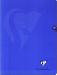 Clairefontaine schrift Mimesys voor ft A4+, 96 bladzijden, kaft in PP, seyès, marineblauw