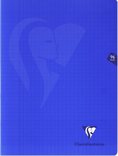 Clairefontaine schrift Mimesys voor ft A4+, 96 bladzijden, kaft in PP, seyès, marineblauw