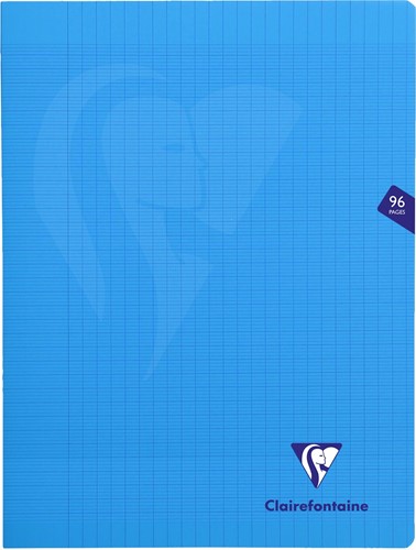 Clairefontaine schrift Mimesys voor ft A4+, 96 bladzijden, kaft in PP, seyès, blauw