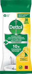 Dettol reiningsdoekjes antibacterieel, citroen, pak van 30 stuks