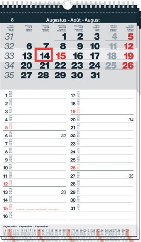 Maandkalender Memo-Manager, viertalig,  2026-2