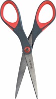 Schaar Scotch 18cm precision rood blister-3