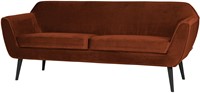 Rocco Sofa 187 Cm Fluweel Roest
