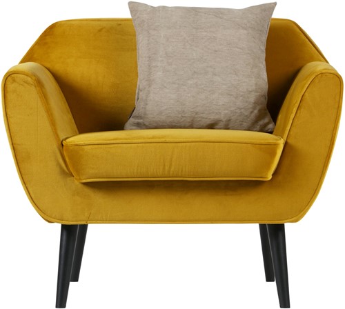 Rocco Fauteuil Fluweel Oker-3