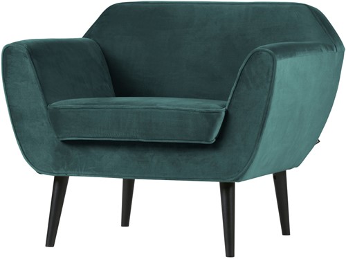 Rocco Fauteuil Fluweel Teal