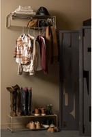 Josse Staand Schoenenrek Metaal Militair Bruin-2