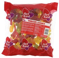 Red Band winegum, zak van 1 kg, assortiment