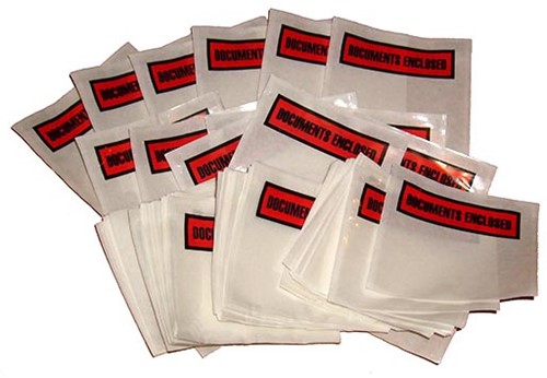 Paklijstenvelop Dokulops A6, ft 165 x 115 mm, doos van 1000 stuks, tekst: documents enclosed-3