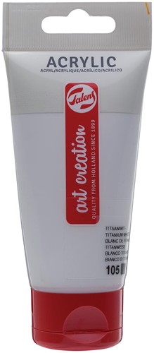 Talens Art Creation acrylverf tube van 75 ml, titaanwit