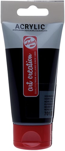 Talens Art Creation acrylverf tube van 75 ml, ivoorzwart