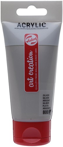 Talens Art Creation acrylverf tube van 75 ml, zilver