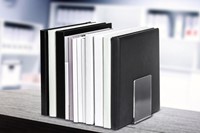 MAUL boekensteun acryl 10X8X10cm set 2 helder transparant-2