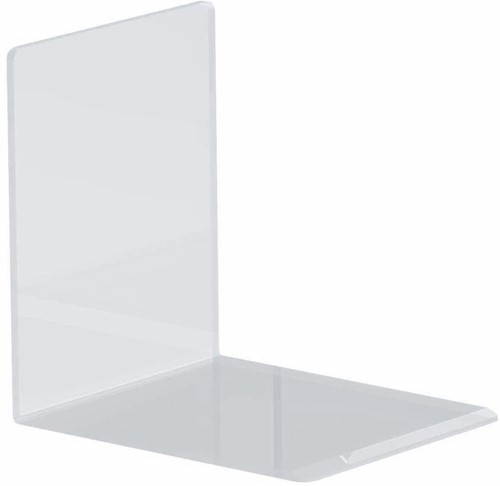 MAUL boekensteun acryl 10X8X10cm set 2 helder transparant
