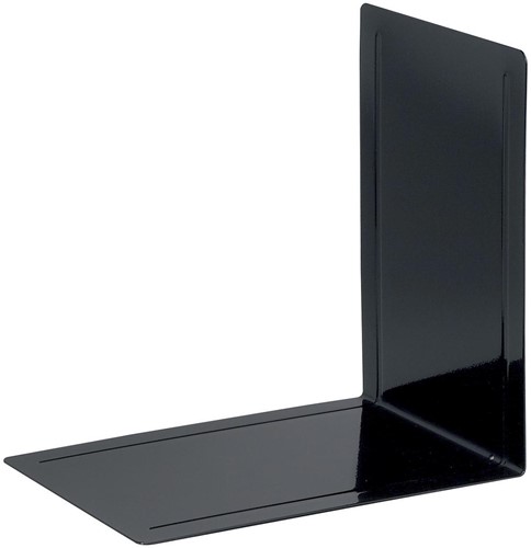MAUL ordner- boekensteun metaal 24X16x24cm zwart, set van 2 stuks