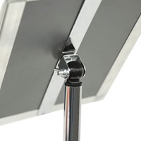 Europel info vloerstandaard Economy, lijst 25 mm, A3, zilver-1