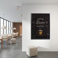 Europel Clicklijst Economy, lijst 25 mm, ft A1, zwart-3