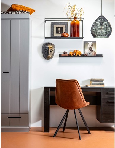 Connect 2 Deurs Kledingkast + Lade Betongrijs [Fsc]-3