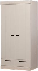 Connect 2 Deurs Kledingkast + Lade Dust [Fsc]