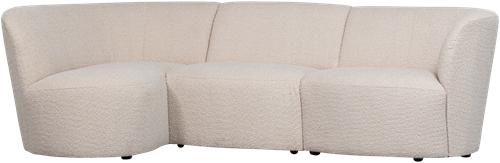 Coco 3-Zits Ronding Links Boucle Creme